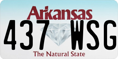 AR license plate 437WSG