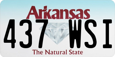 AR license plate 437WSI
