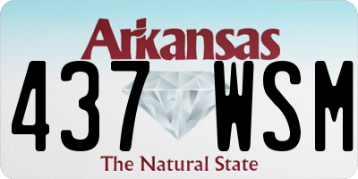 AR license plate 437WSM