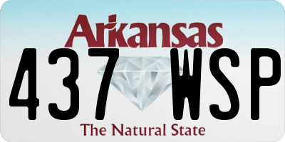 AR license plate 437WSP