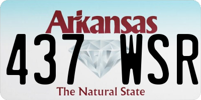 AR license plate 437WSR