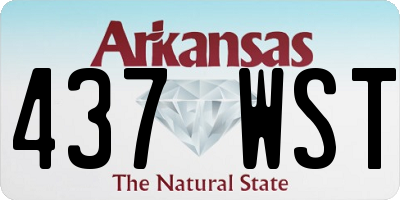 AR license plate 437WST