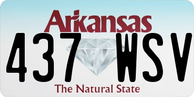 AR license plate 437WSV