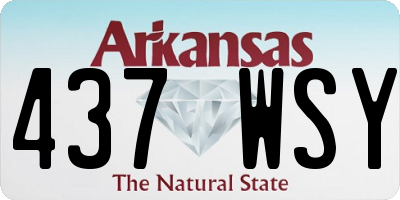 AR license plate 437WSY