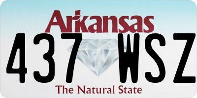 AR license plate 437WSZ