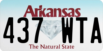 AR license plate 437WTA