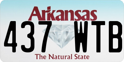 AR license plate 437WTB