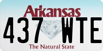 AR license plate 437WTE