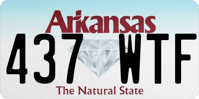 AR license plate 437WTF