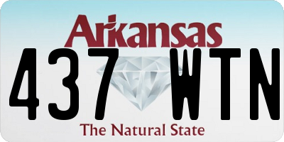 AR license plate 437WTN