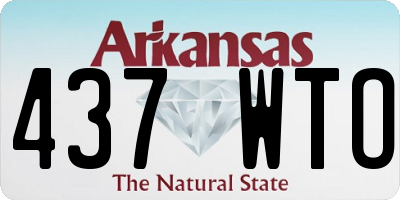 AR license plate 437WTO