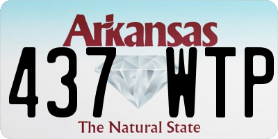 AR license plate 437WTP