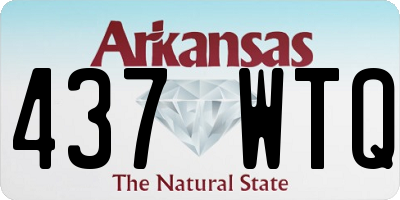 AR license plate 437WTQ