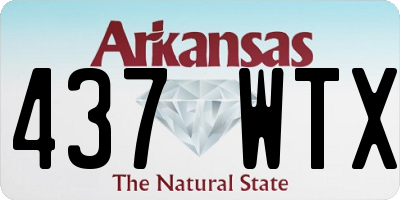 AR license plate 437WTX