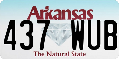 AR license plate 437WUB