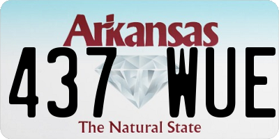 AR license plate 437WUE