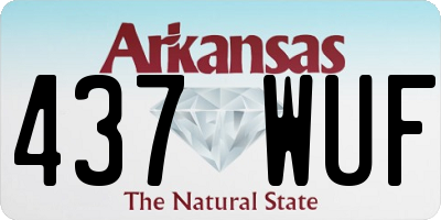 AR license plate 437WUF