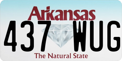 AR license plate 437WUG