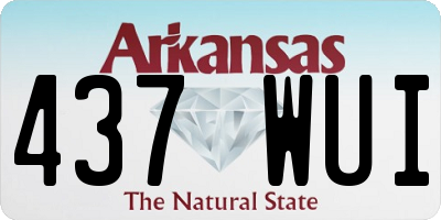 AR license plate 437WUI