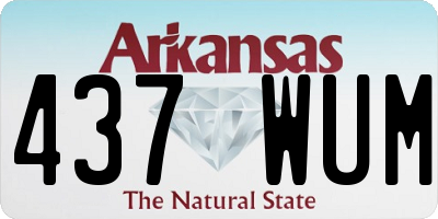 AR license plate 437WUM