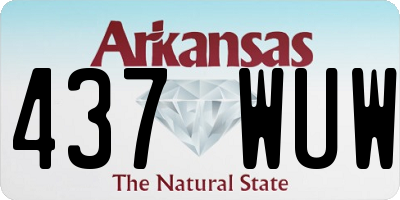 AR license plate 437WUW