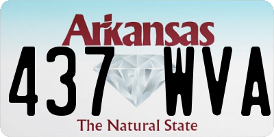 AR license plate 437WVA