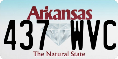 AR license plate 437WVC