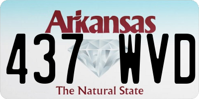 AR license plate 437WVD