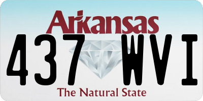 AR license plate 437WVI