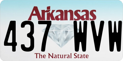 AR license plate 437WVW