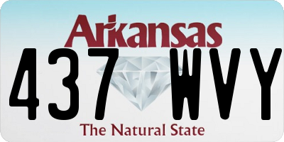 AR license plate 437WVY
