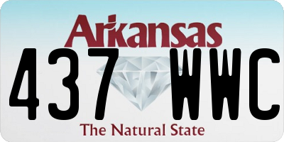 AR license plate 437WWC