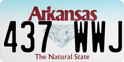 AR license plate 437WWJ