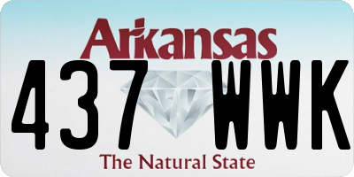 AR license plate 437WWK