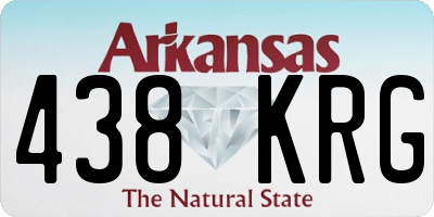 AR license plate 438KRG
