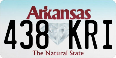 AR license plate 438KRI