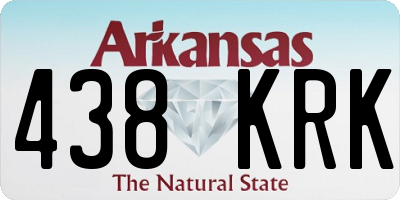 AR license plate 438KRK