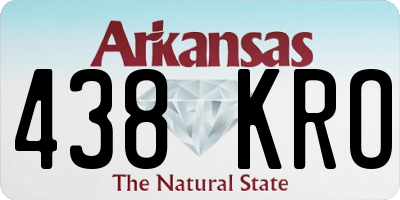 AR license plate 438KRO