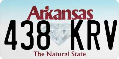 AR license plate 438KRV