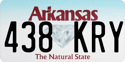 AR license plate 438KRY