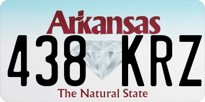 AR license plate 438KRZ