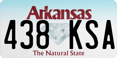 AR license plate 438KSA
