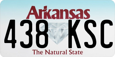 AR license plate 438KSC