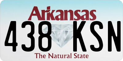 AR license plate 438KSN