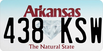 AR license plate 438KSW