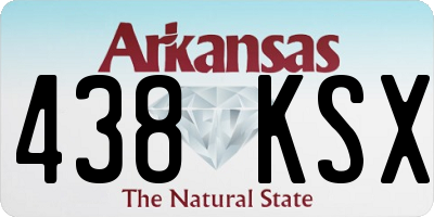 AR license plate 438KSX