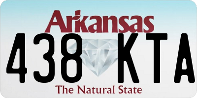 AR license plate 438KTA