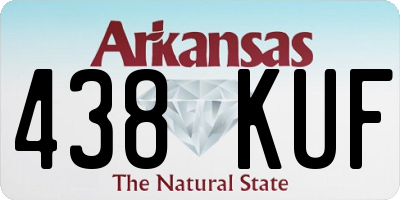 AR license plate 438KUF