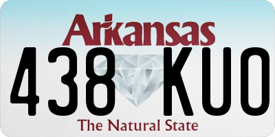 AR license plate 438KUO