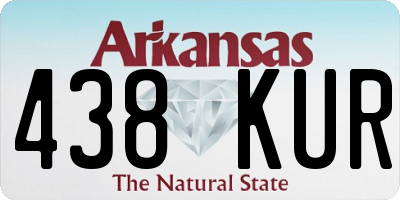 AR license plate 438KUR